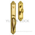 Luxurious Gold Color Mortise Lock, Handle Lock,Entrance Door  Lock